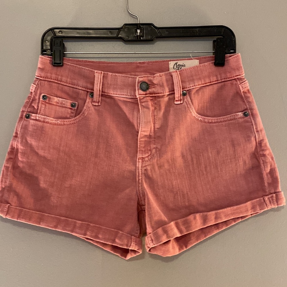 EUC pink Cosmic Blue Love shorts size 27
